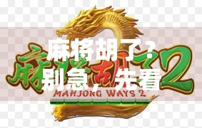 麻将胡了？别急，先看看你是不是胡得太快了！