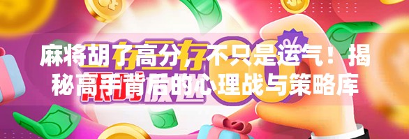 麻将胡了高分，不只是运气！揭秘高手背后的心理战与策略库