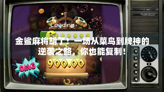 金鲨麻将胡了!一场从菜鸟到牌神的逆袭之路,你也能复制!