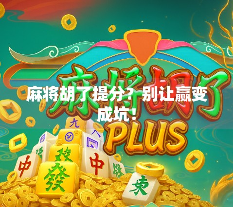 麻将胡了提分?别让赢变成坑!