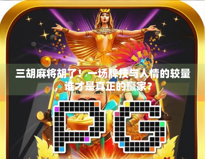 三胡麻将胡了！一场牌技与人情的较量，谁才是真正的赢家？