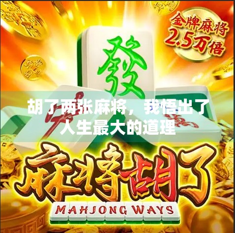 胡了两张麻将,我悟出了人生最大的道理