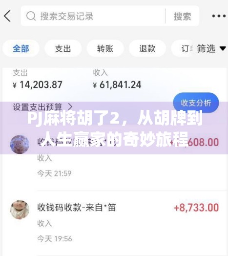 PJ麻将胡了2,从胡牌到人生赢家的奇妙旅程