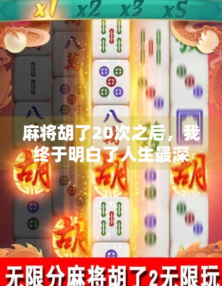 麻将胡了20次之后,我终于明白了人生最深的牌理 麻将胡了20次之后,我终于明白了人生最深的牌理
