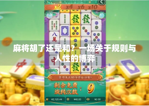 麻将胡了还是和?一场关于规则与人性的博弈 麻将胡了还是和?一场关于规则与人性的博弈