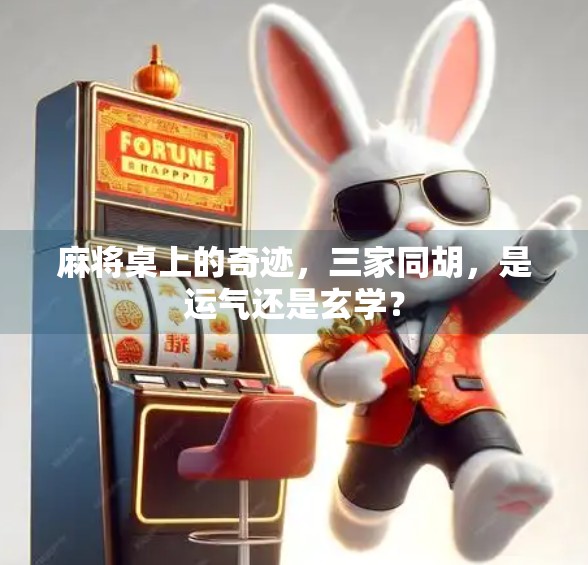 麻将桌上的奇迹,三家同胡,是运气还是玄学?
