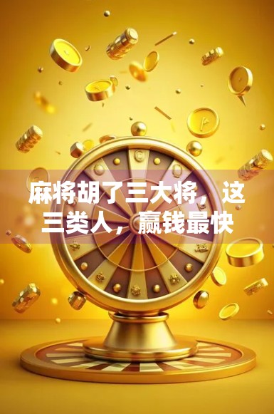 麻将胡了三大将，这三类人，赢钱最快，也最容易输光！