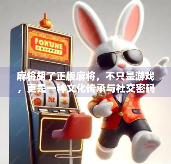 麻将胡了正版麻将，不只是游戏，更是一种文化传承与社交密码