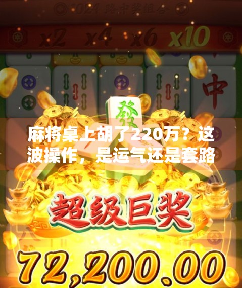 麻将桌上胡了220万?这波操作,是运气还是套路?