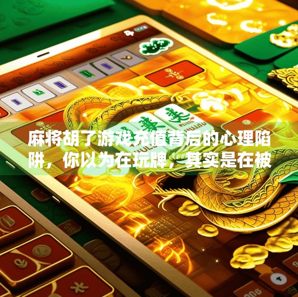 麻将胡了游戏充值背后的心理陷阱，你以为在玩牌，其实是在被收割
