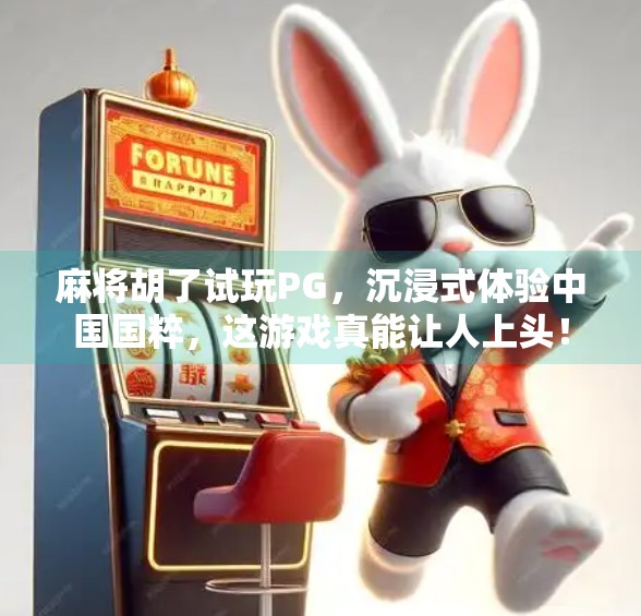 麻将胡了试玩PG,沉浸式体验中国国粹,这游戏真能让人上头!