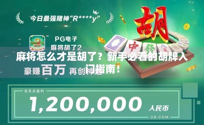 麻将怎么才是胡了?新手必看的胡牌入门指南!