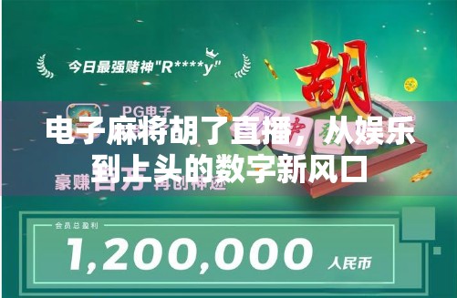 电子麻将胡了直播,从娱乐到上头的数字新风口