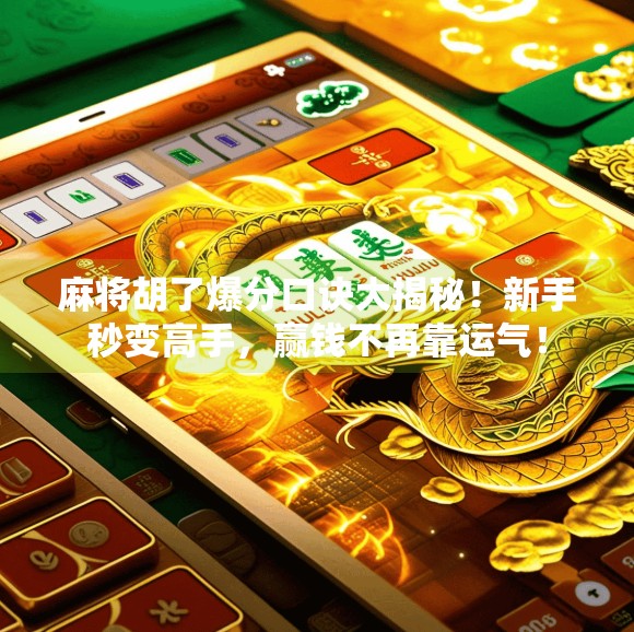 麻将胡了爆分口诀大揭秘！新手秒变高手，赢钱不再靠运气！